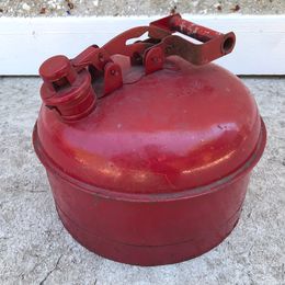 Grandpa Garage Antique Garden Vintage Big Old Gas Can Excellent