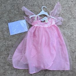 Toys Dress Up Disney Store Princess Pink Glitter Party Dress Child Size 2-3 Toddler New With Tags