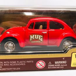 Toys Vintage 1967 Volkswagen Beetle Die Cast Car Mug Root Beer 1:24 Die Cast Metal New In Box RARE