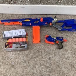 Toys Nerf N-Strike Longstrike CS-6 Dart Blaster RARE With New Darts