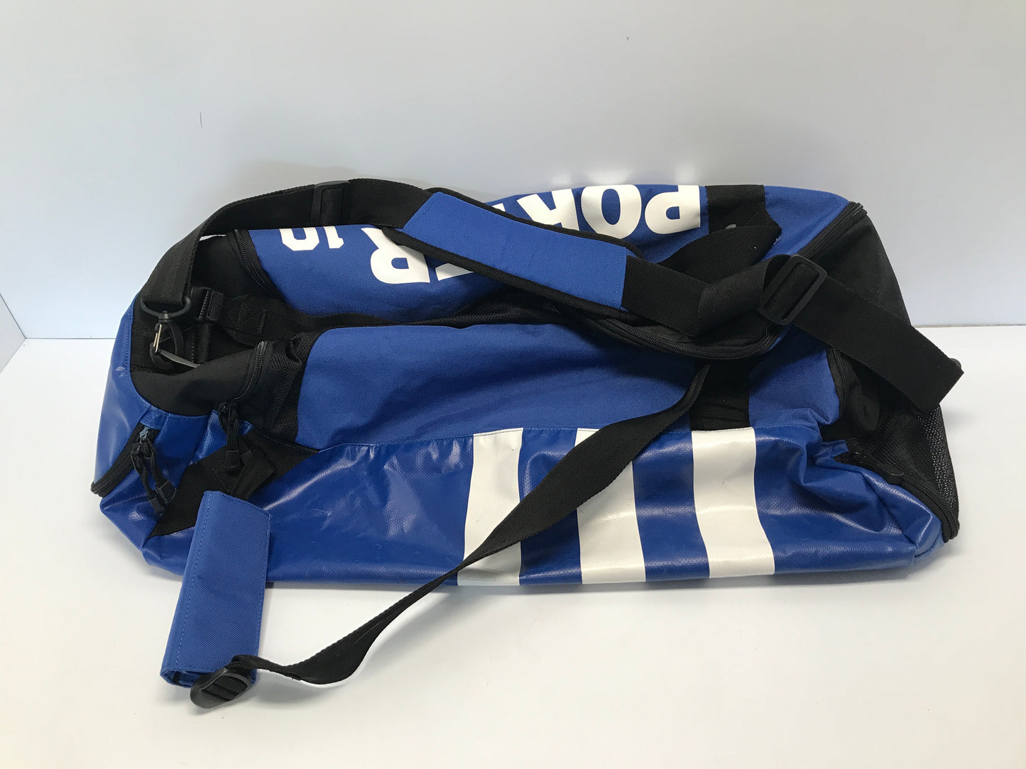 Adidas Porter 10 Sports Gear Gym Bag 28 inch Large Double Sided Perfect Zippers Vinyl and Poly  Excellent Quality
