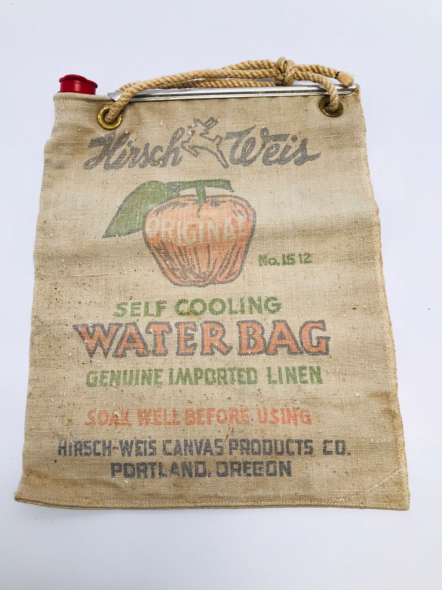 Camping 1950's Vintage Hirsett Weis Self Cooling Water Bag Linen Canva –  KidsStuffCanada