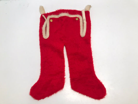 Christmas 1950s Vintage Santas Pants Stocking Rare 18x10 Inches