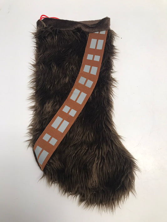 Christmas Disney 17 inch Star Wars Chewbacca Faux Fur Stocking New