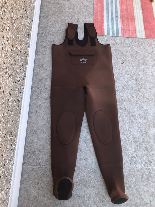 Fishing Adventures Men's Size Large Bare Fishing Waders with Foot Size 11 Stocking Foot Excellent As New