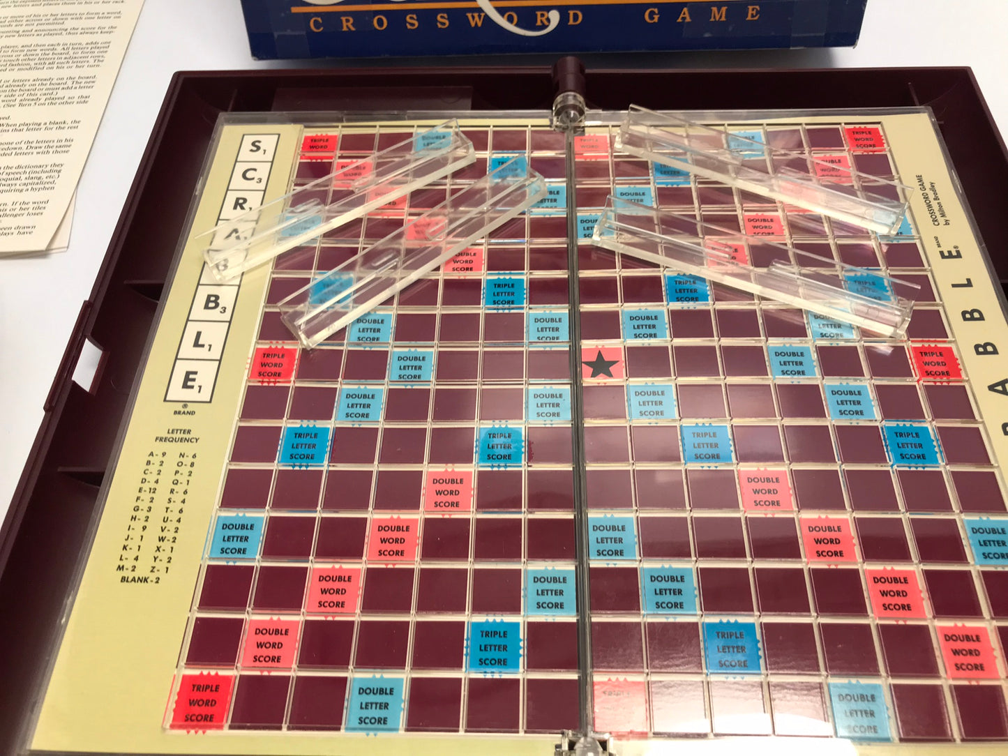 Game Deluxe Scrabble Travel Edition Complete Rare