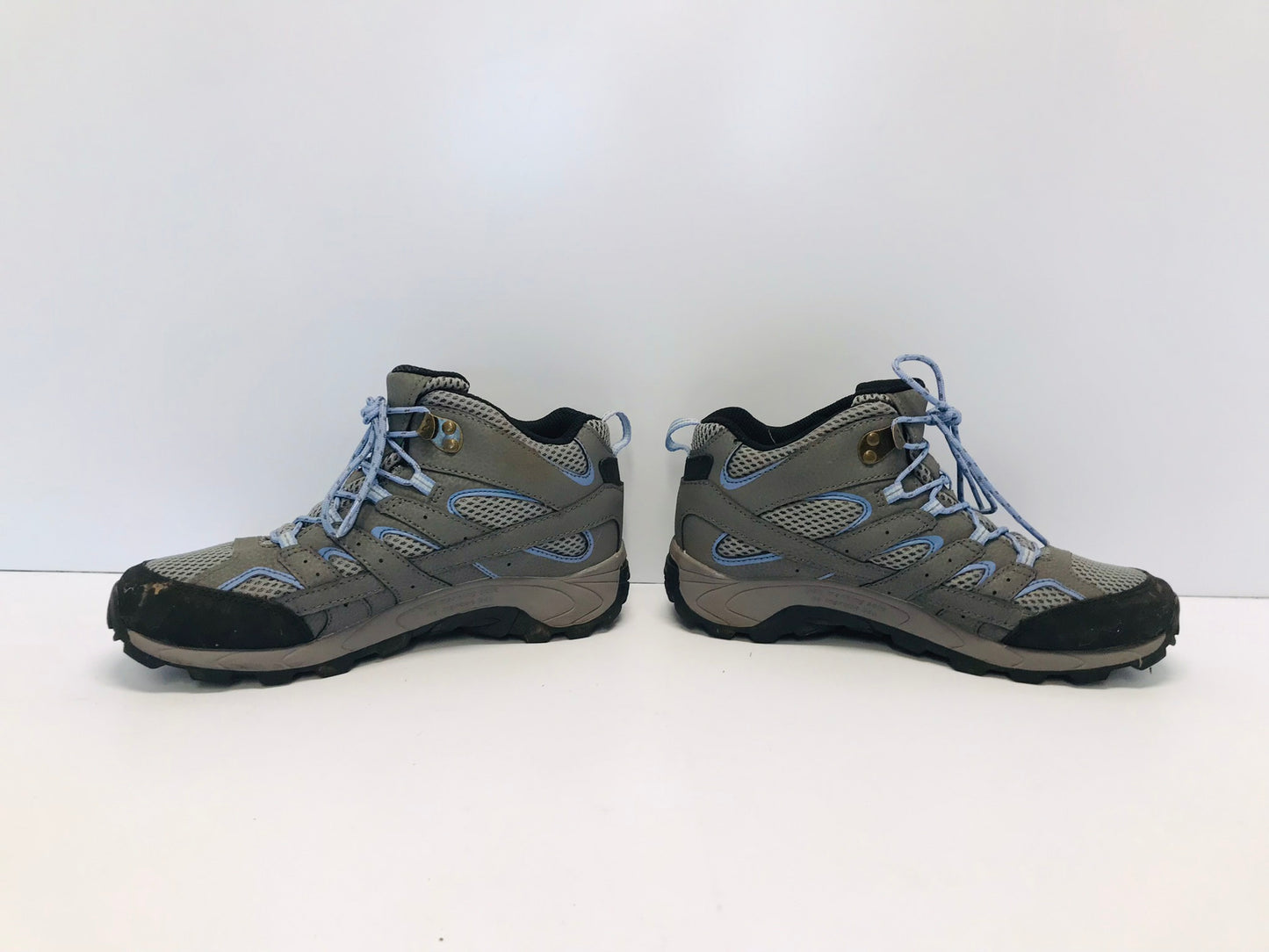 Hiking Boots Ladies Size 7 Merrell Moab Boots Grey Waterproof Worn Once