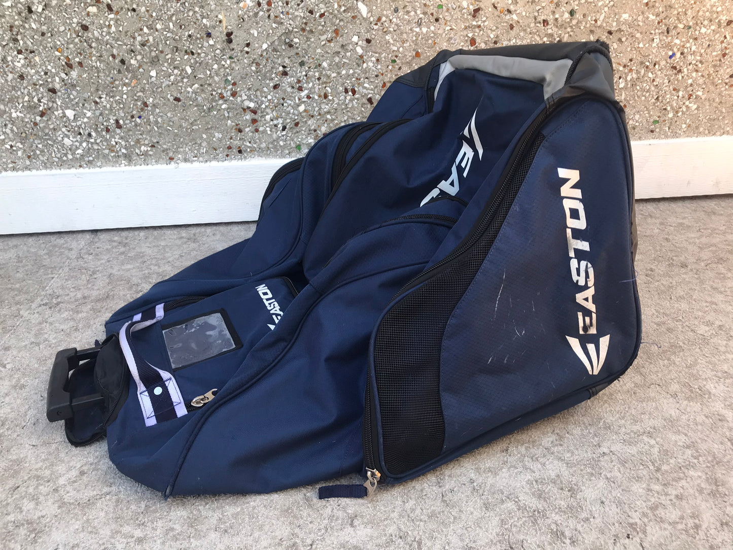 Hockey Bag Junior Child Size On Wheels Easton Adjustable Handle Easton Marine Blue Black Excellent