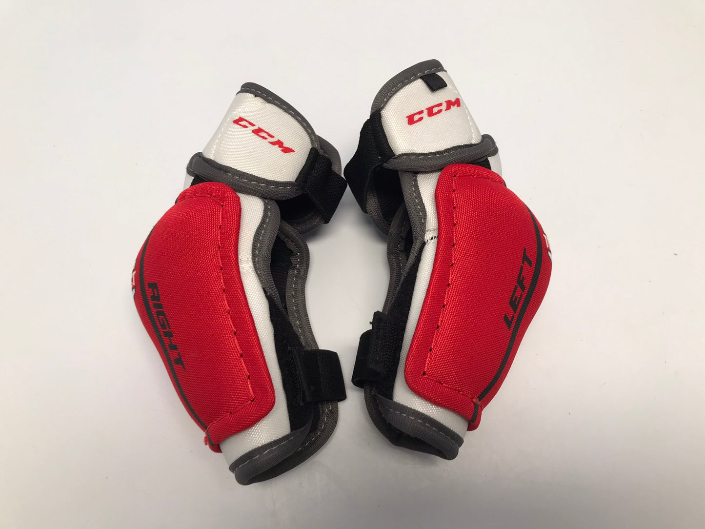 Hockey Elbow Pads Child Size Youth Large 4-5 CCM Top Prospect Red Grey White New Demo Model