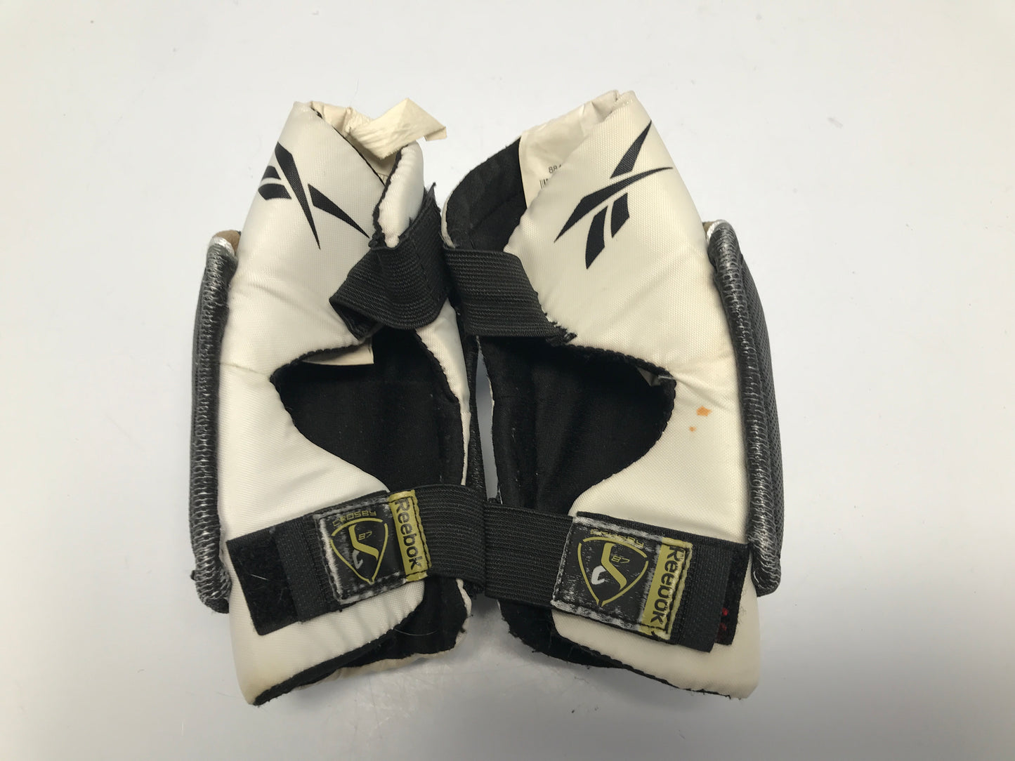 Hockey Elbow Pads Child Size Youth Large Age 5-6 White black Grey