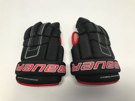 Hockey Gloves Child Size 10in Bauer Toews Black Red