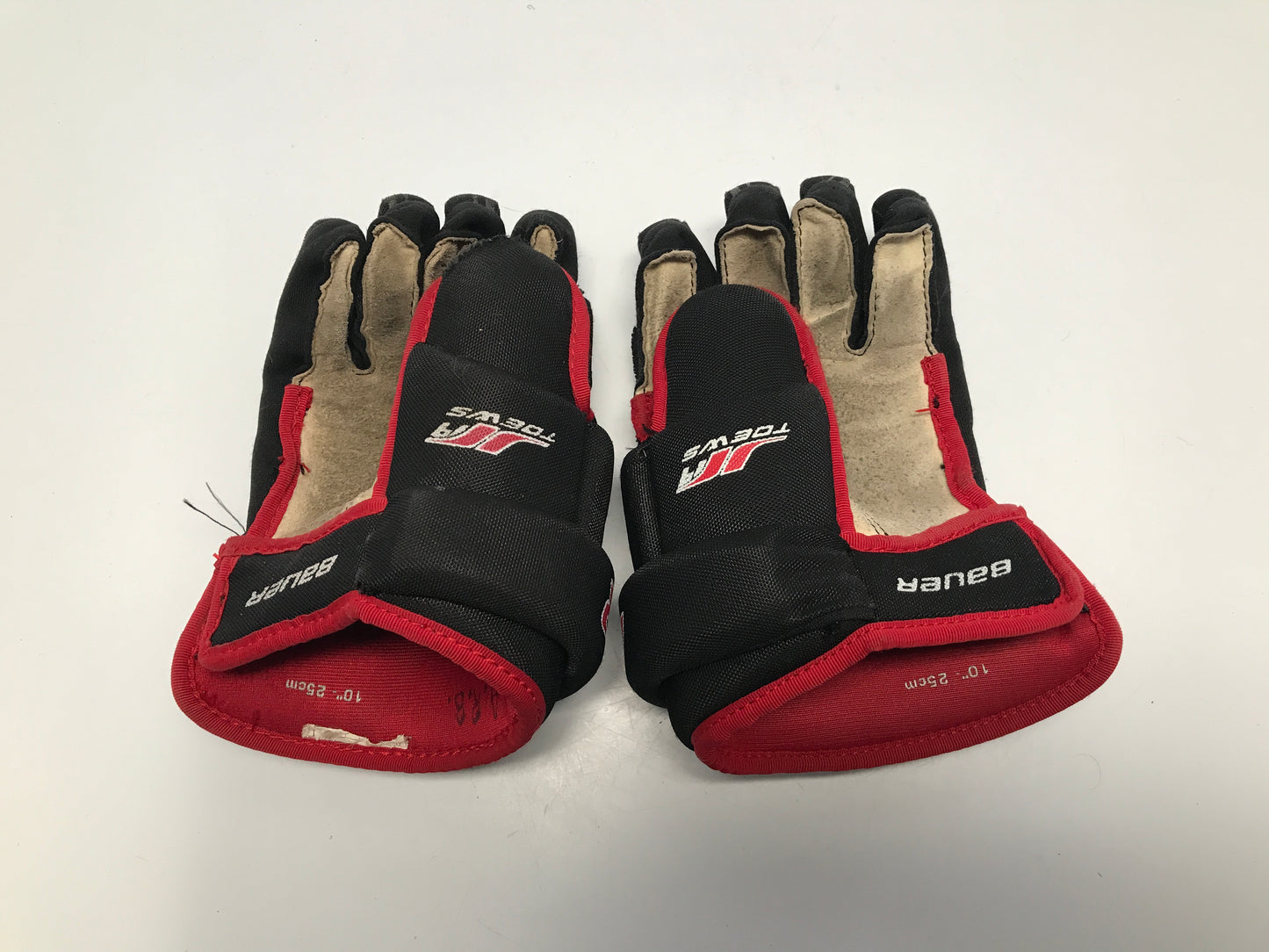 Hockey Gloves Child Size 10in Bauer Toews Black Red