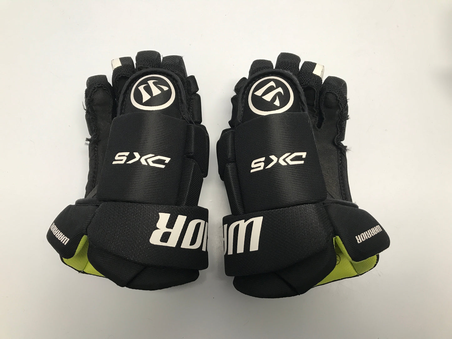 Hockey Gloves Child Size 10in Warrior Alpha New Never Worn Black Lime