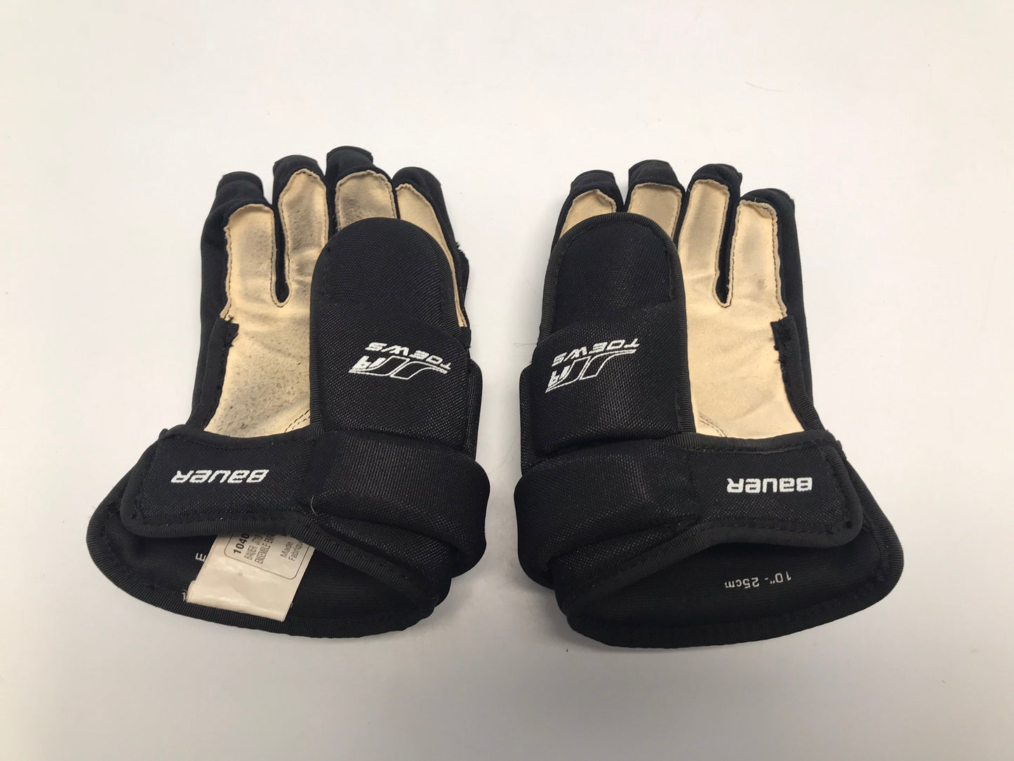 Hockey Gloves Child Size 10 inch Bauer Black  Like New