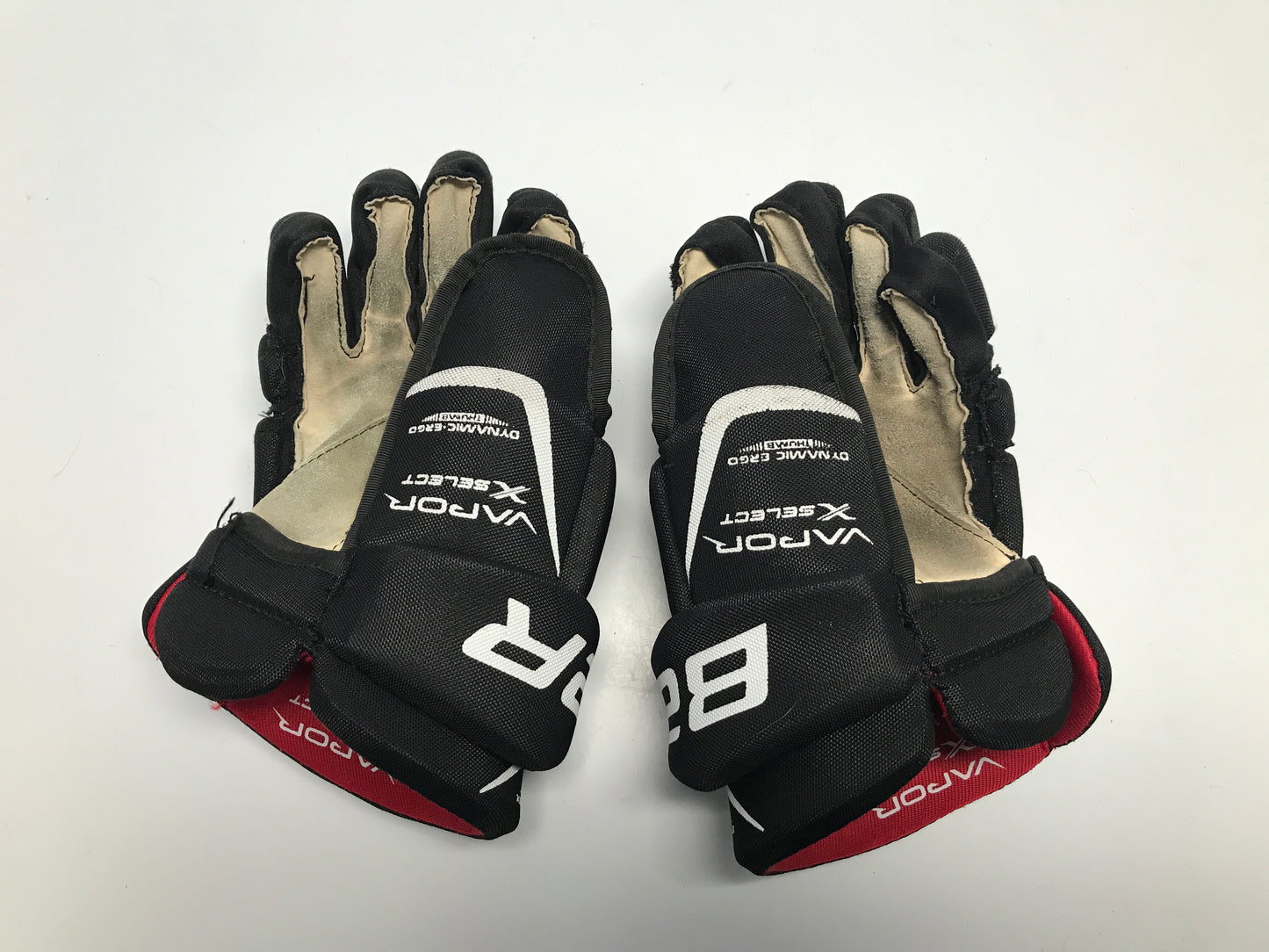 Hockey Gloves Child Size 12in Bauer Vapor Excellent Black Red