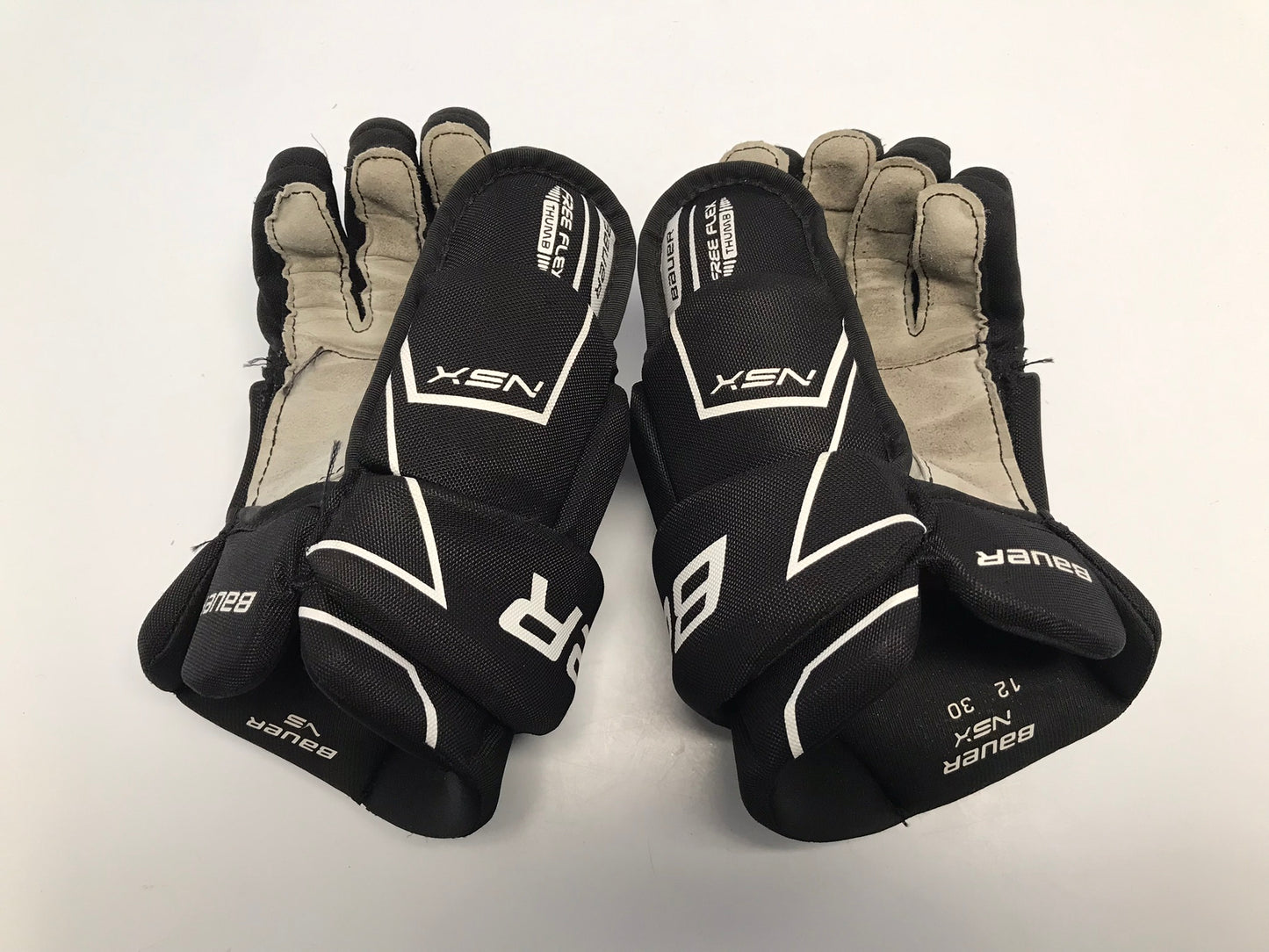 Hockey Gloves Child Size Junior 12 inch Bauer  Black  Like New