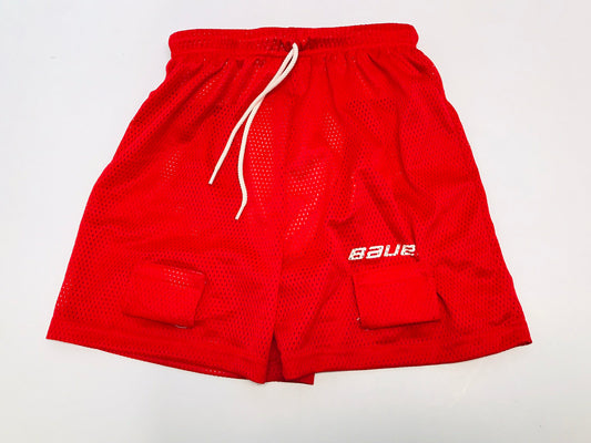 Hockey Jock Child Size Youth Medium 6-8 Bauer Red New Demo