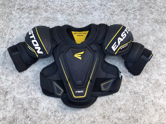 Hockey Shoulder Chest Pad Child Size Junior Medium Easton Stealth Black Yellow Like New