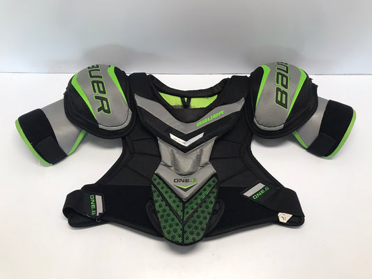 Hockey Shoulder Chest Pad Men's Senior Small Bauer Supreme One.6 Black Lime