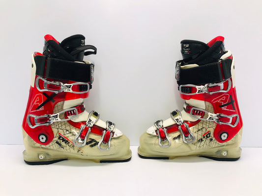 Ski Boots Mondo Size 27.5 Men's Size 9.5 Ladies Size 10.5 317 mm Dalbello Axion Black Red Gold Excellent