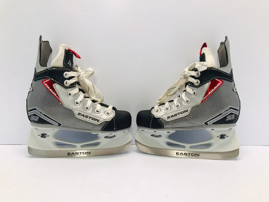 Hockey Skates Child Size 12 Shoe Size Easton Stealth Grey Red Excellent