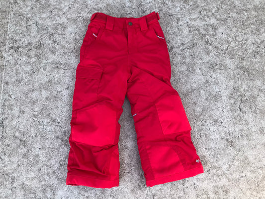 Snow Pants Child Size 4-5 Columbia Bugaboo Toddler Adjustable Red Outstanding