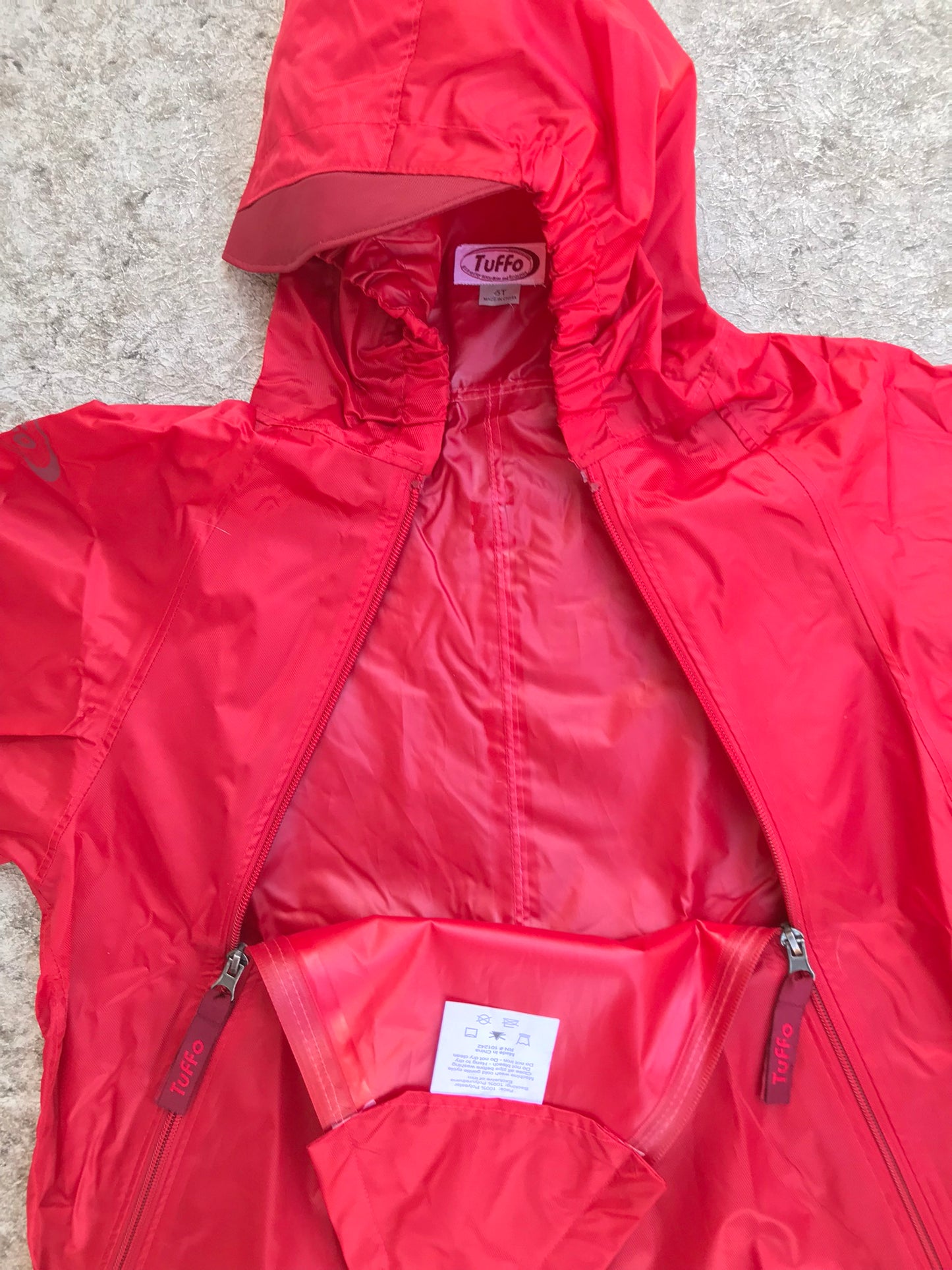 Rain Suit Child Size 5 Muddy Buddy Tuffo Pants Coat Red New