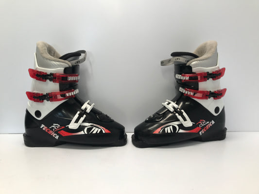 Ski Boots Mondo Size 25.5 Men's Size 7.5 Ladies size 8.5 291 mm Tecnica Black Red White Excellent