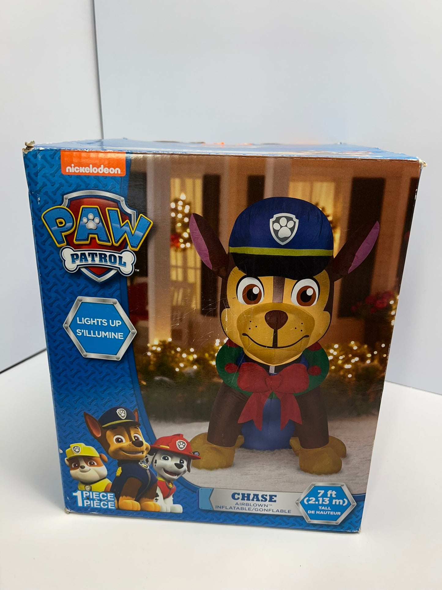 Christmas Outdoor Decorations Paw Patrol 7 Feet Tall Chase Lights Up AirBlown Inflatable Never Used We Tested It