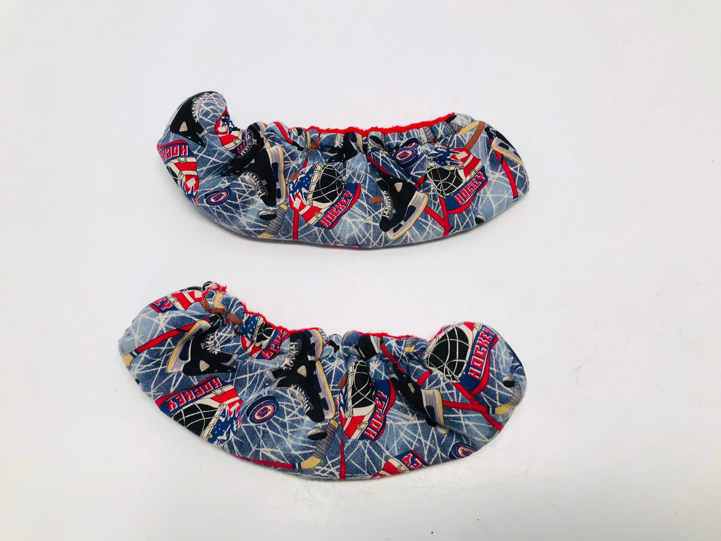 Hockey Skate Guards Blue Red Terri Cloth Child Shoe Size 1-4