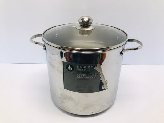 Large Camping Soup Stock Pot With Lid Stainless Steel Excellent