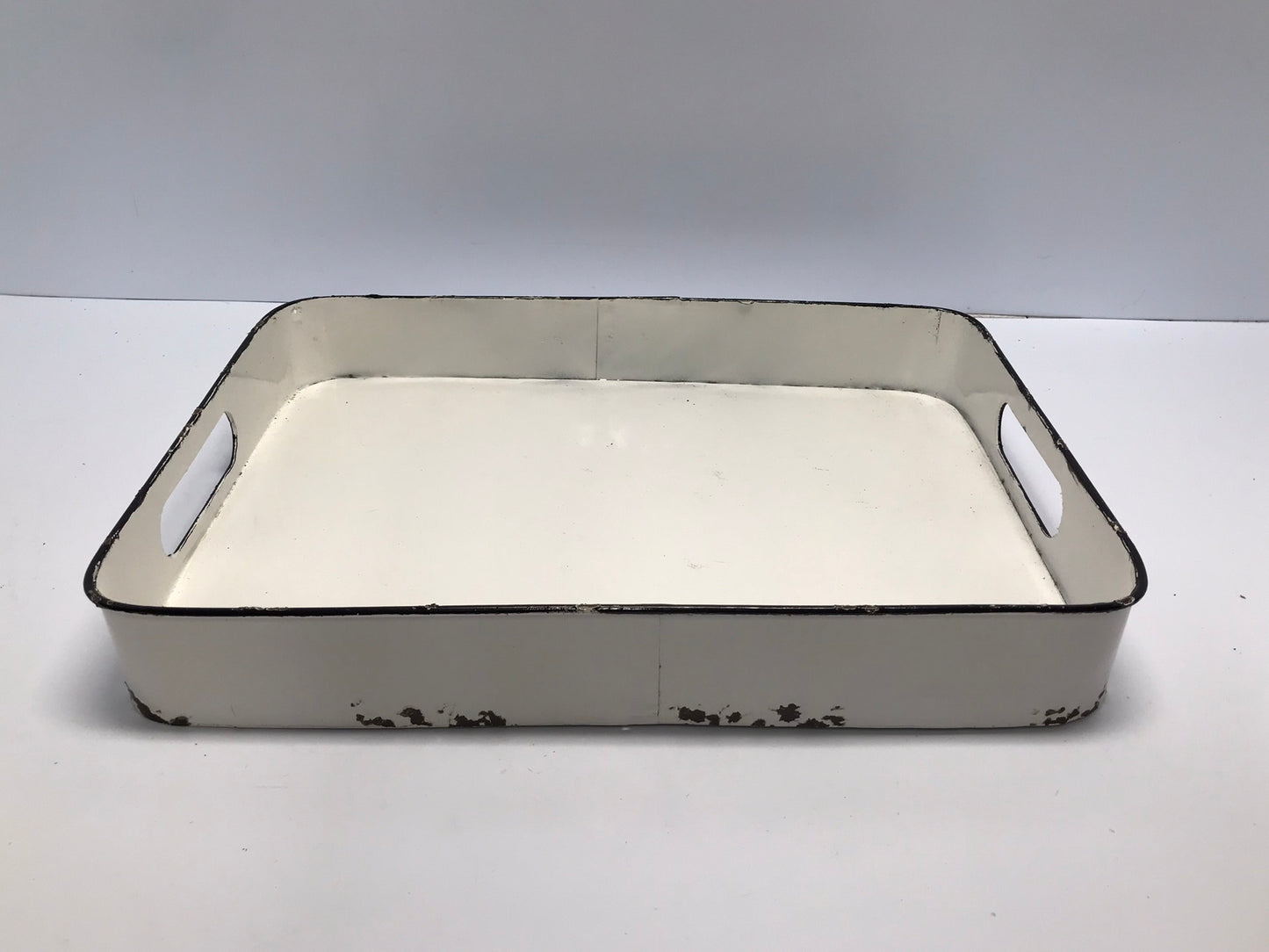 Metal Party Tray Made Destressed 12-17 Inches