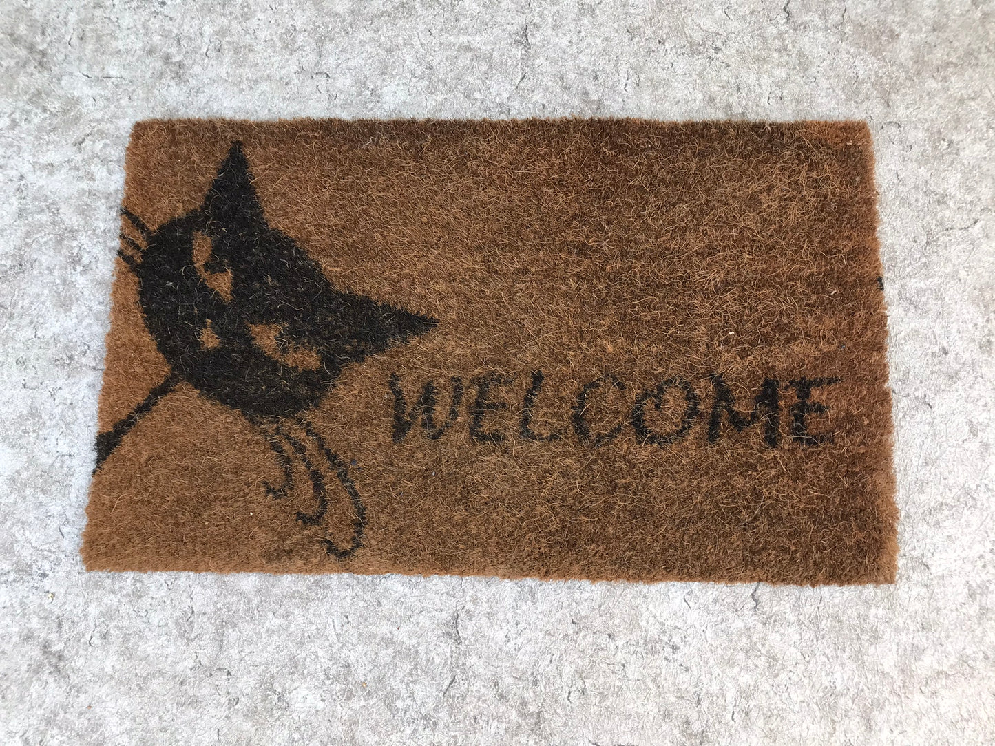 Outdoor Coco Door Welcome Mat 30x18 With Cat Kitten Kitty Excellent