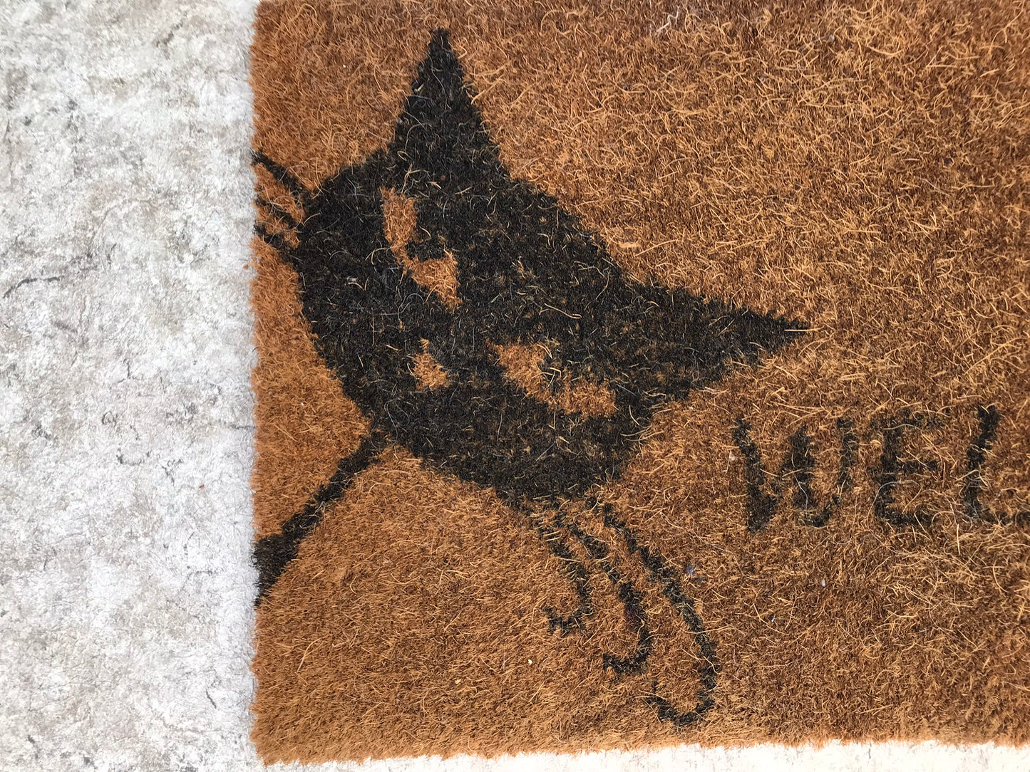 Outdoor Coco Door Welcome Mat 30x18 With Cat Kitten Kitty Excellent