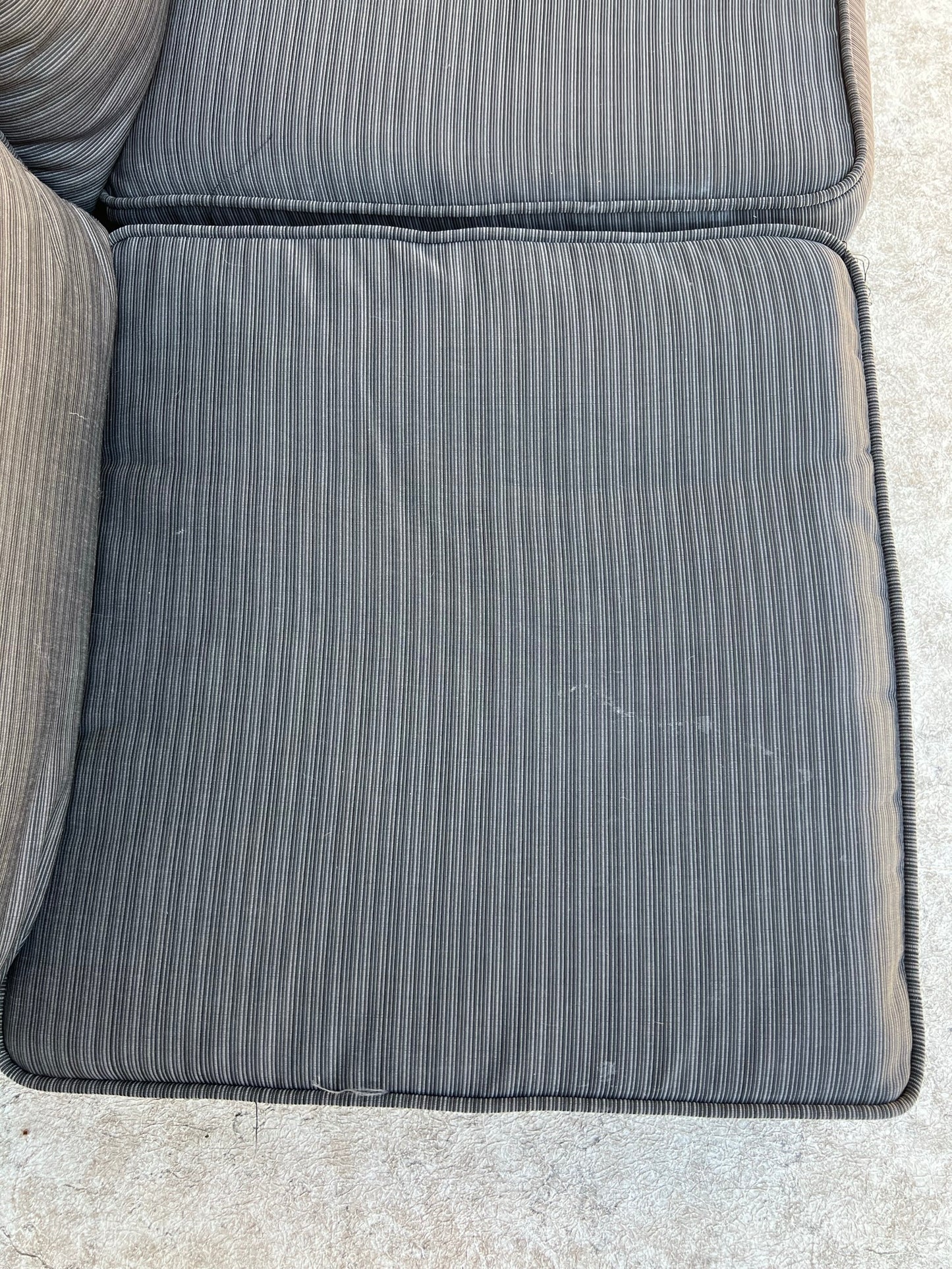 Outdoor Furniture Cushions Padio Deck RV Camping Dark Grey Like New Set Of 2 25x25x4 Seat 25x22 Pillow Outstanding Quality