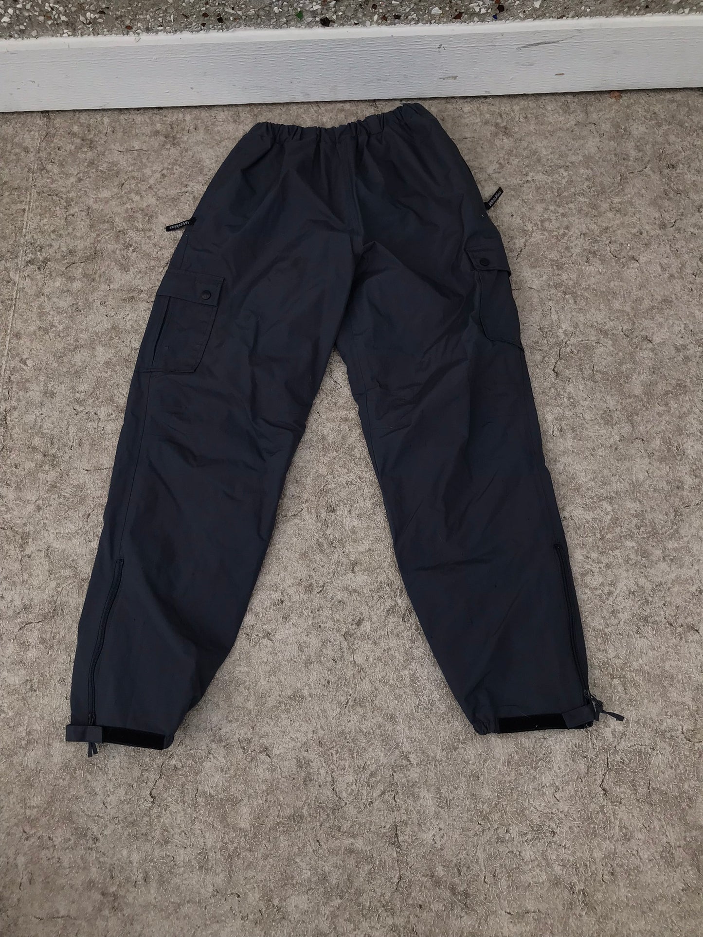 Rain Pants Child Size 16 Youth Pioneer Black Waterproof