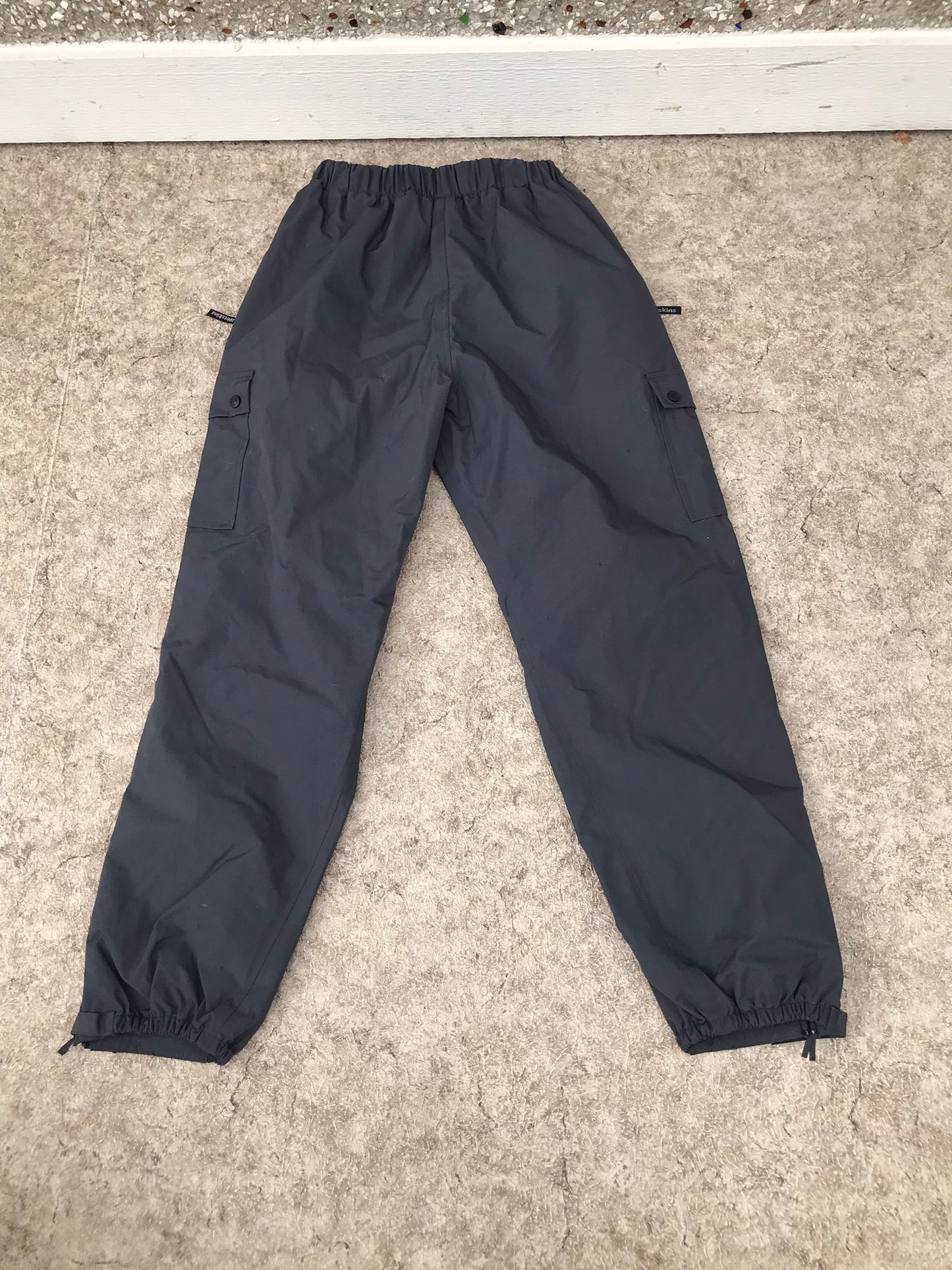 Rain Pants Child Size 16 Youth Pioneer Black Waterproof