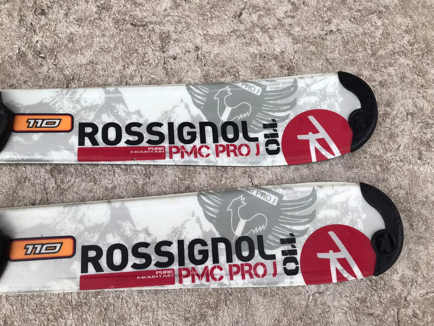 Ski 110 Rossignol Pro J Parabolic White Red Blue With Bindings Excellent