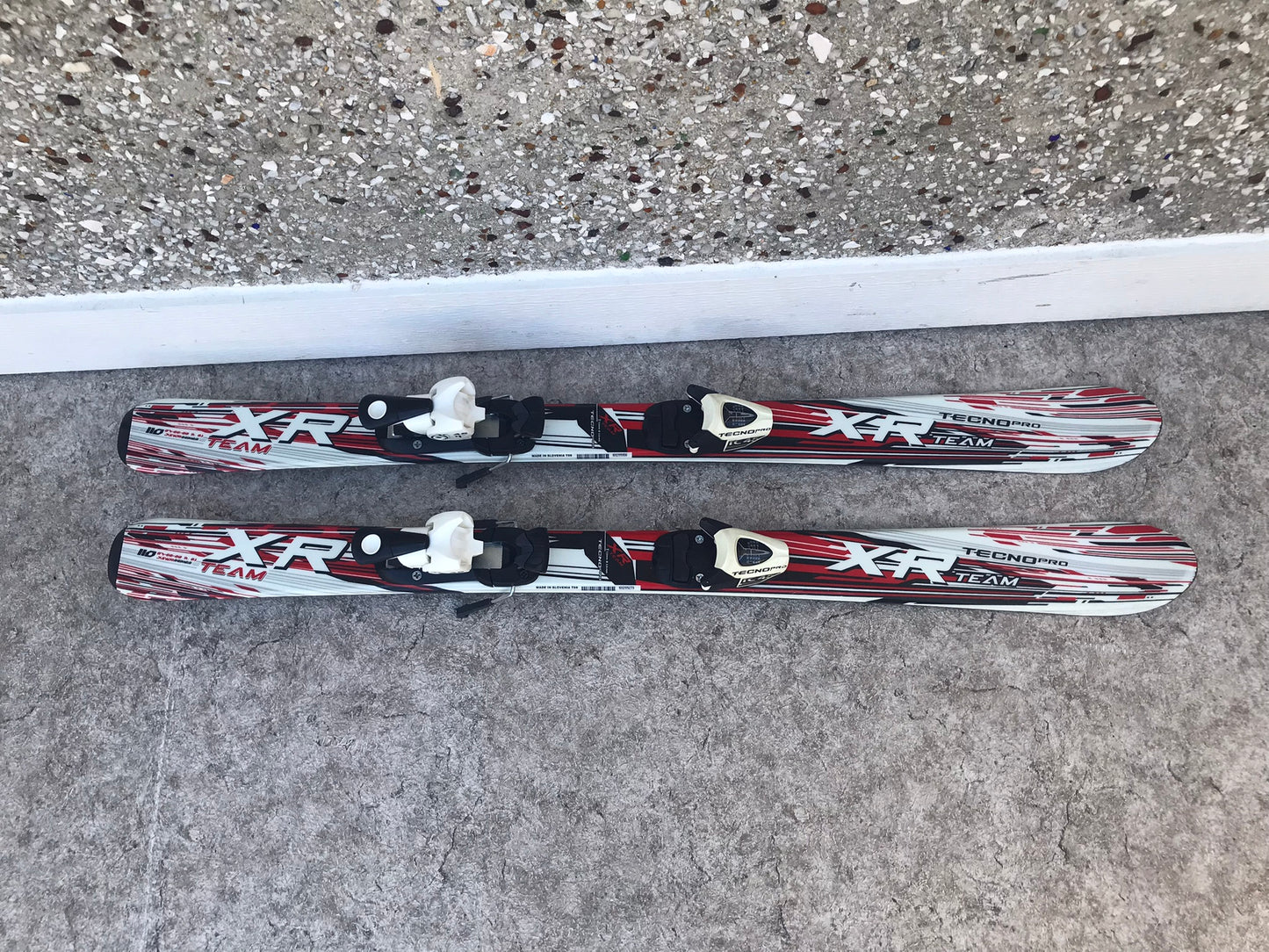 Ski 110 Tecno X Team Parabolic Red Black White With Bindings