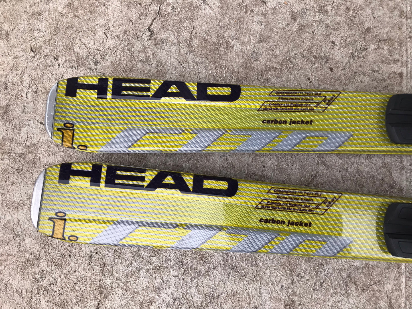 Ski 156 Head Parabolic Yellow Gold With Bindings Like New