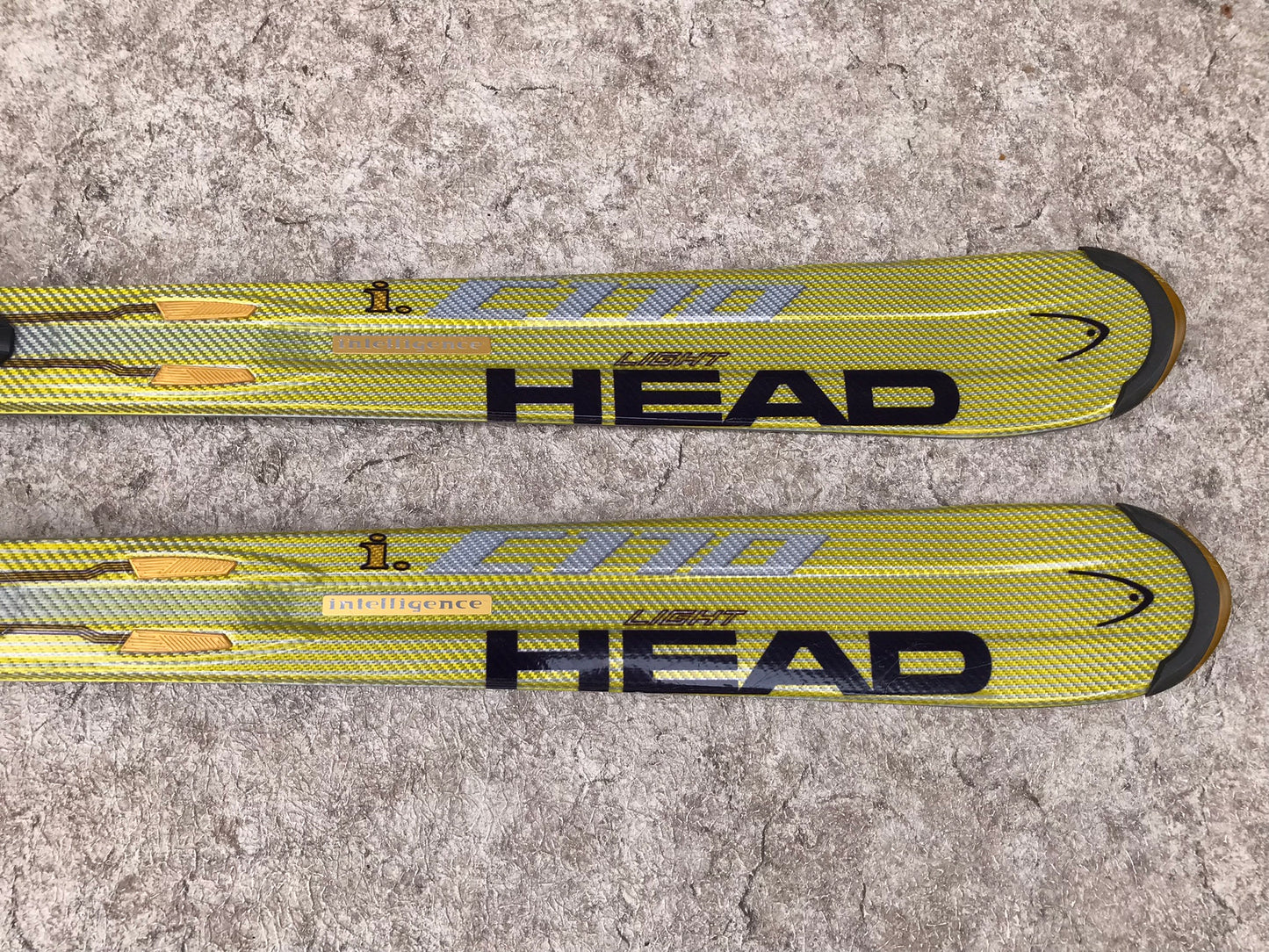 Ski 156 Head Parabolic Yellow Gold With Bindings Like New