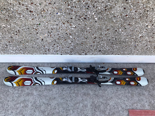 Ski 156 K-2 Twin Tip Secret Luv Silver Gold Black Parabolic with Bindings Excellent