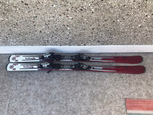 Ski 158 Atomic Halanze Parabolic Raspberry White With Bindings Excellent