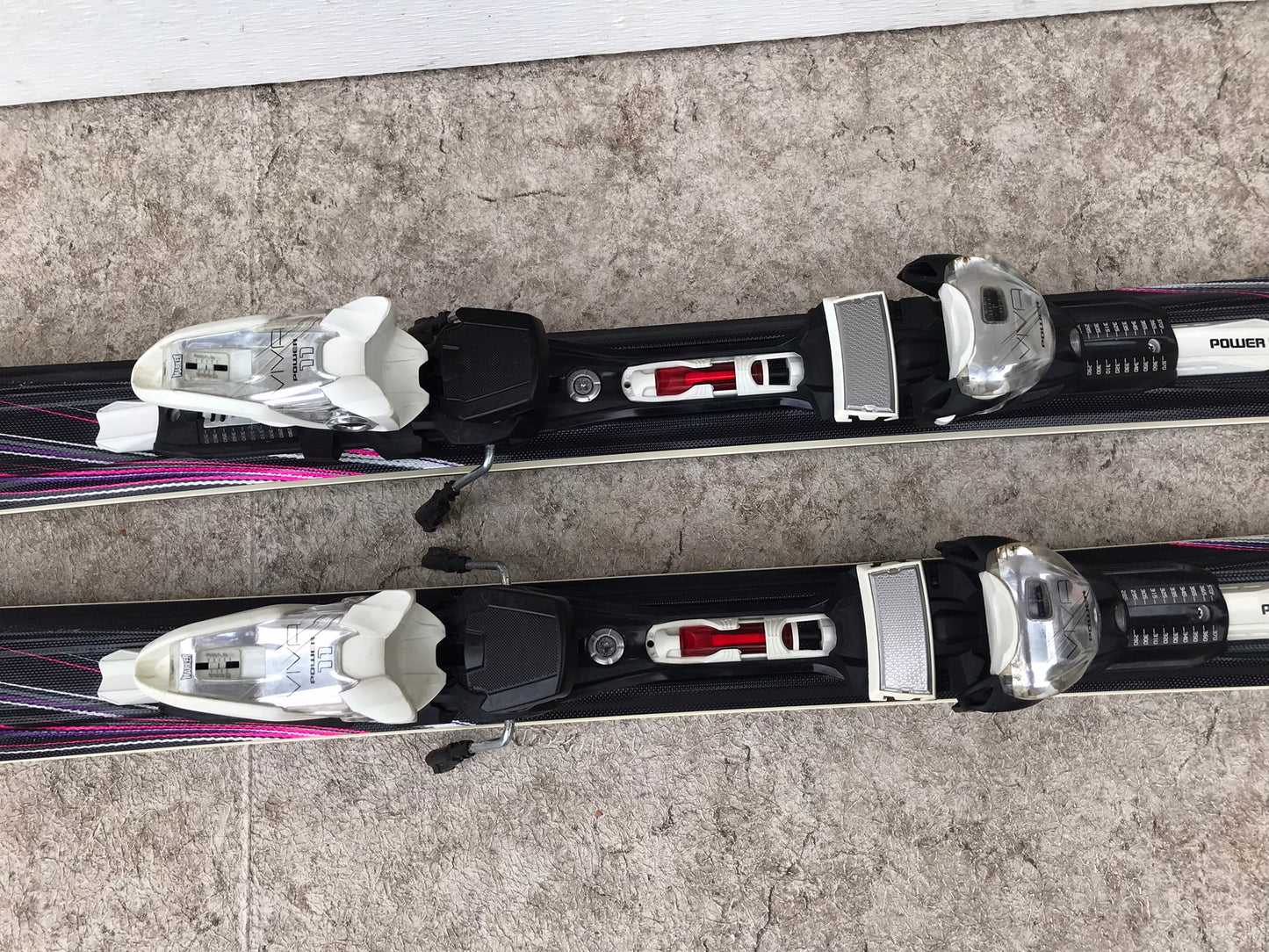 Ski 167 Viva Blizzard Parabolic Black Purple Pink  With Bindings