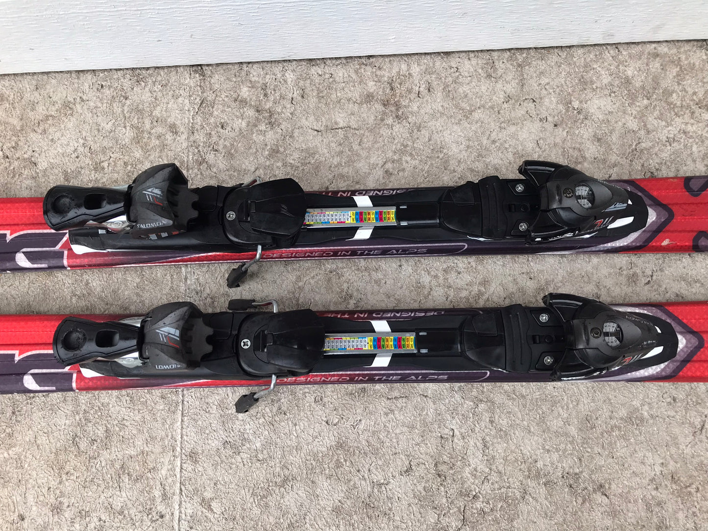 Ski 176 Salomen XWing Parabolic Red Black With Bindings