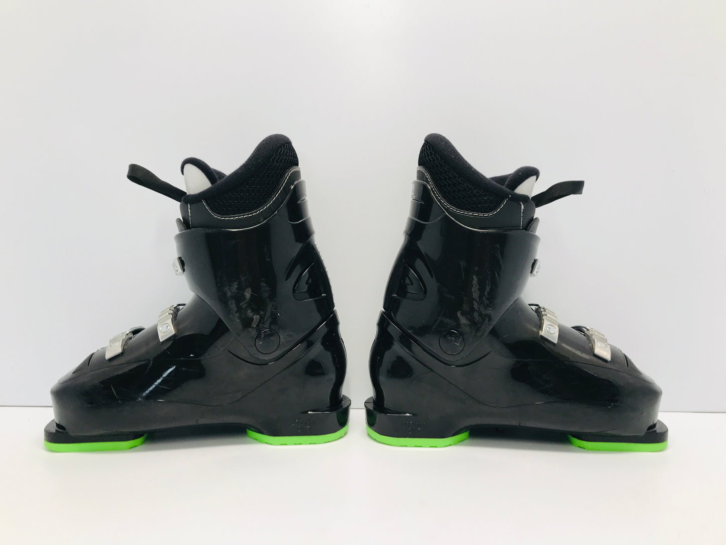 Ski Boots Mondo Size 21.5 Child Size 3.5-4 255mm Rossignol Comp Black Lime