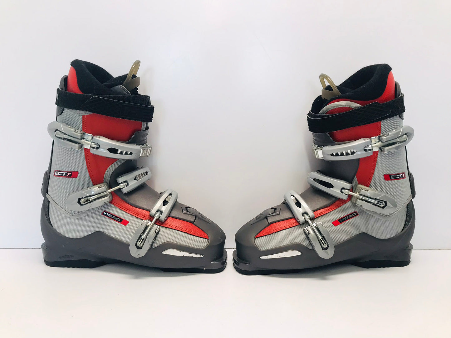 Ski Boots Mondo Size 27.5 Men's Size 9.5 Ladies 10.5 Head Grey Black Like New