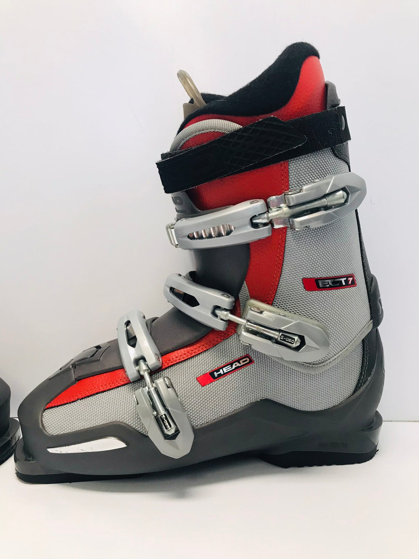 Ski Boots Mondo Size 27.5 Men's Size 9.5 Ladies 10.5 Head Grey Black Like New