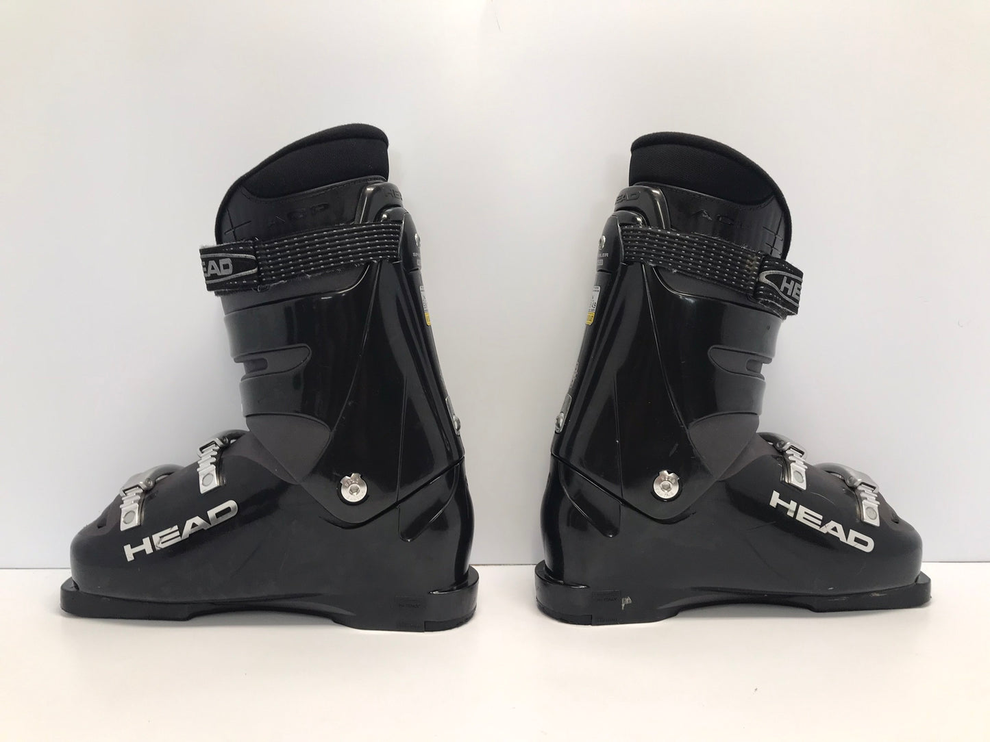 Ski Boots Mondo Size 27.5 Men's Size 9.5 Ladies Size 10.5 315 mm Head Black Grey Excellent