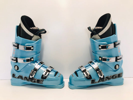 Ski Boots Mondo Size 28.5 Men's Size 10.5  326 mm Lange World Cup Blue Black Like New